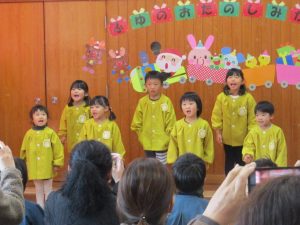 １２月１３日　幼稚園冬のお楽しみ会